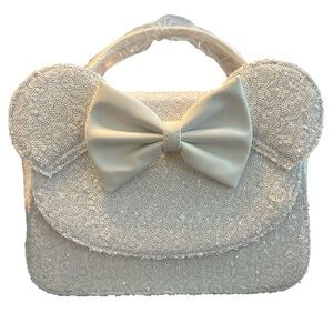 Loungefly White Sequin Crossbody Bag